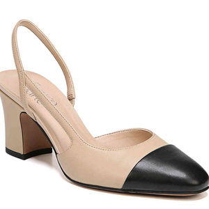 Franco Sarto slingback cap toe heels